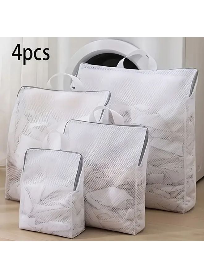 Honeycomb Mesh Laundry Bag 30x40x8cm Heavy Duty Zipper Closure For Delicates - Image 4
